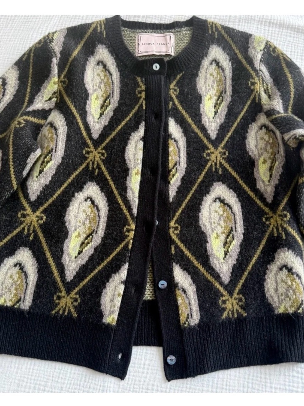 Lingua Franca Oyster Cardigan